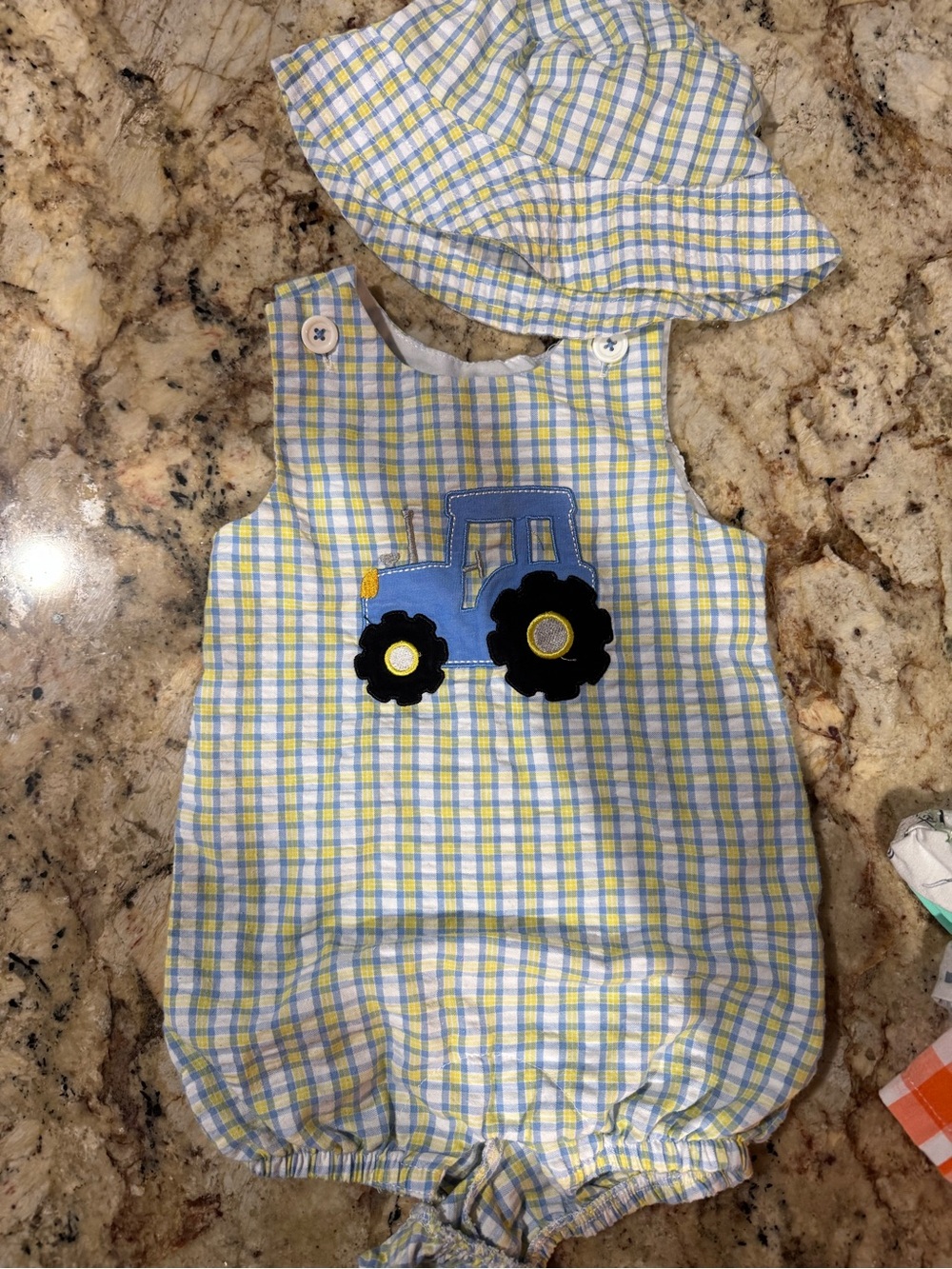 Boys romper with hat